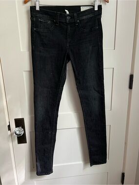 rag & bone Black Rae Skinny Jeans 28